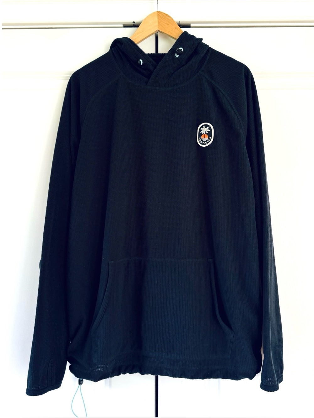 Howler Brothers Bros Palo Duro Fleece Hoodie Waffle Knit Jacket Pullover Size L